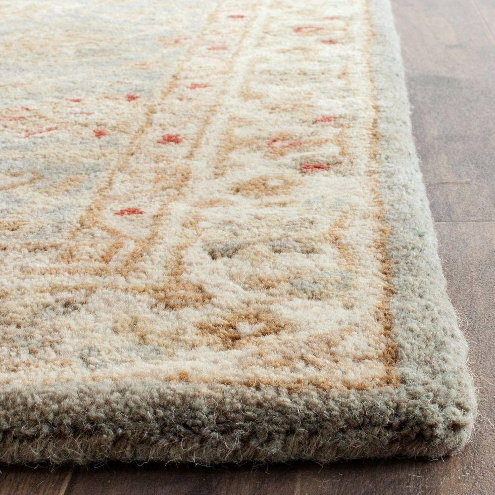 Antiquity AT822 Hand Tufted Runner Rug - Grey Blue/Beige - 2'3"x14' - Safavieh.