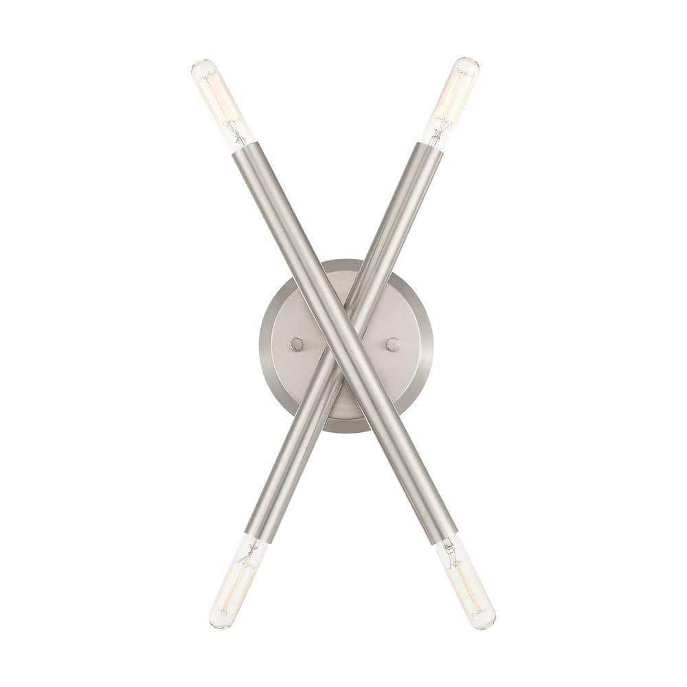 Livex Lighting Soho 4 - Light Wall Light in  Brushed Nickel