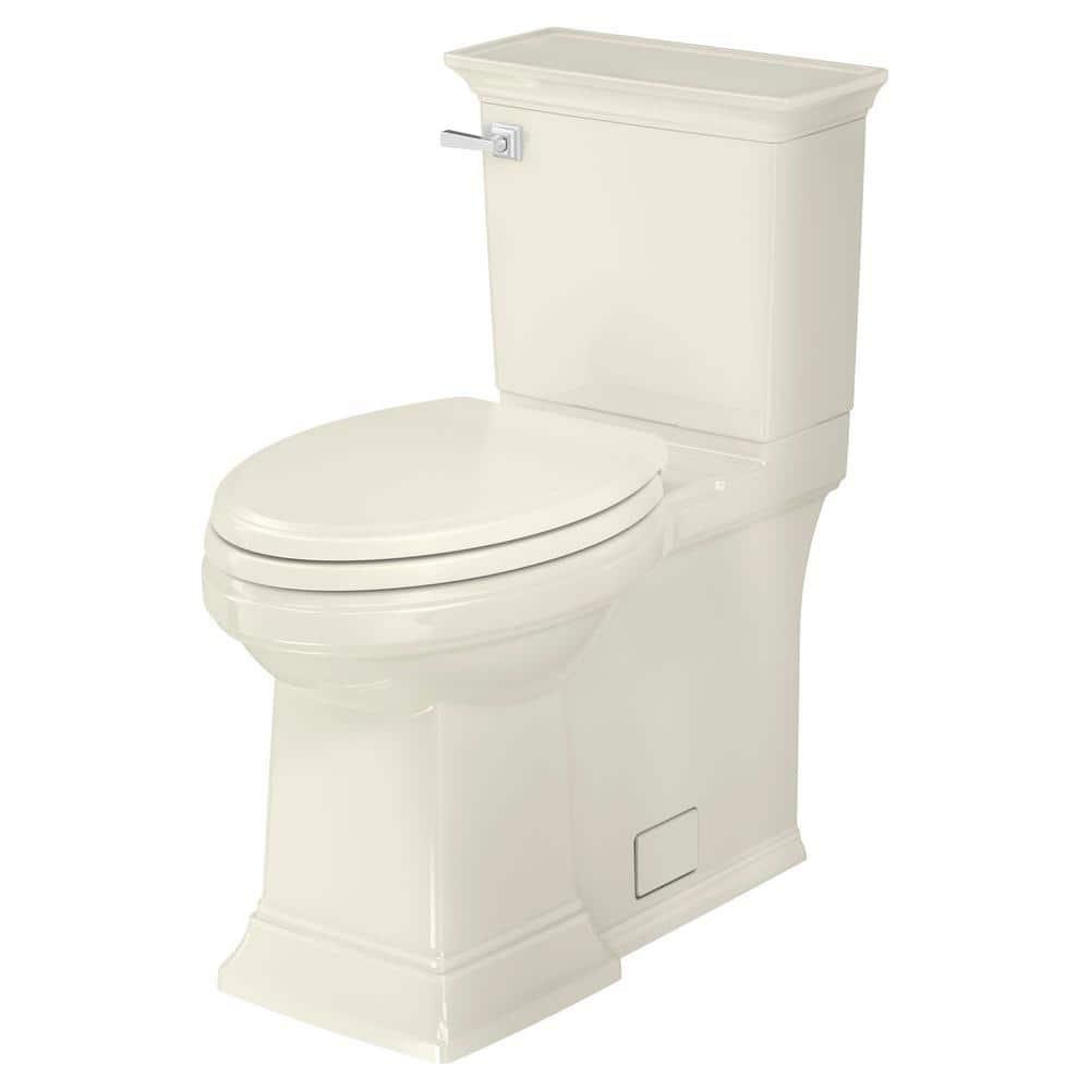 American Standard Town Square S Linen Elongated Chair height Soft Close 2-piece Toilet 12-in Rough-In WaterSense 1.28 GPF