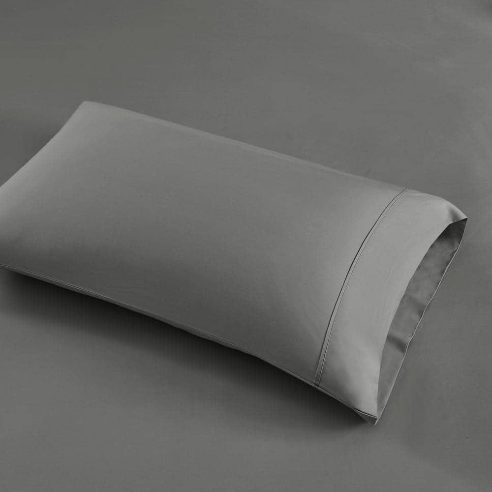 Queen 1000 Thread Count Cotton Blend Cooling 4pc Sheet Set Charcoal