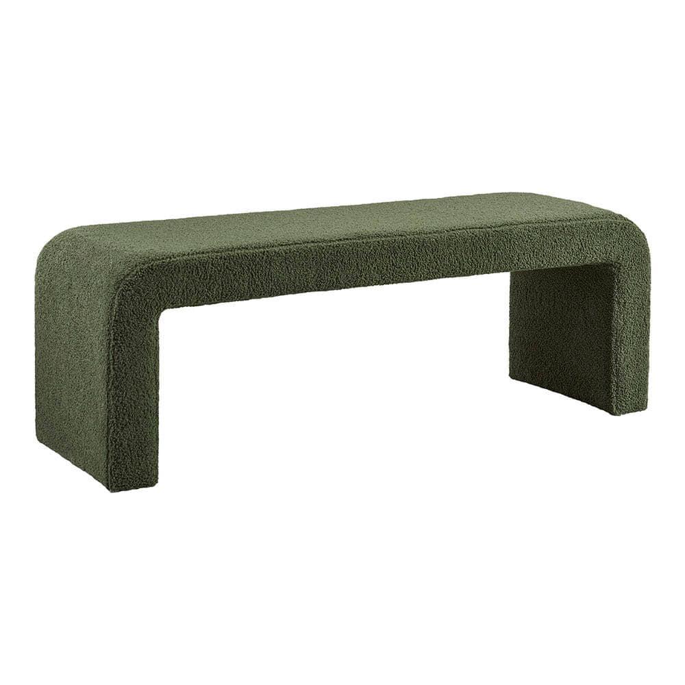 Everly Quinn Steve Boucle Waterfall Bench