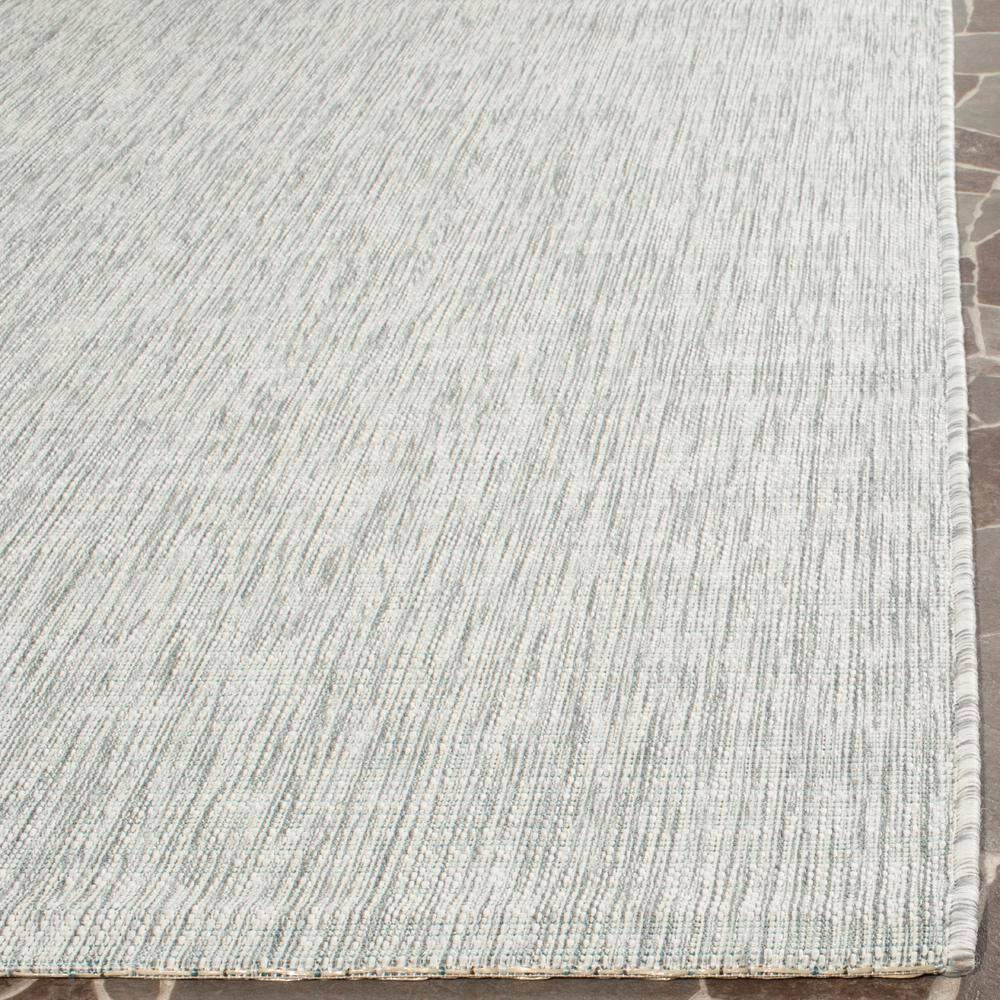 Courtyard CY8576 Power Loomed Indoor and Outdoor Area Rug - Grey/Turquoise - 9'x12' - Safavieh
