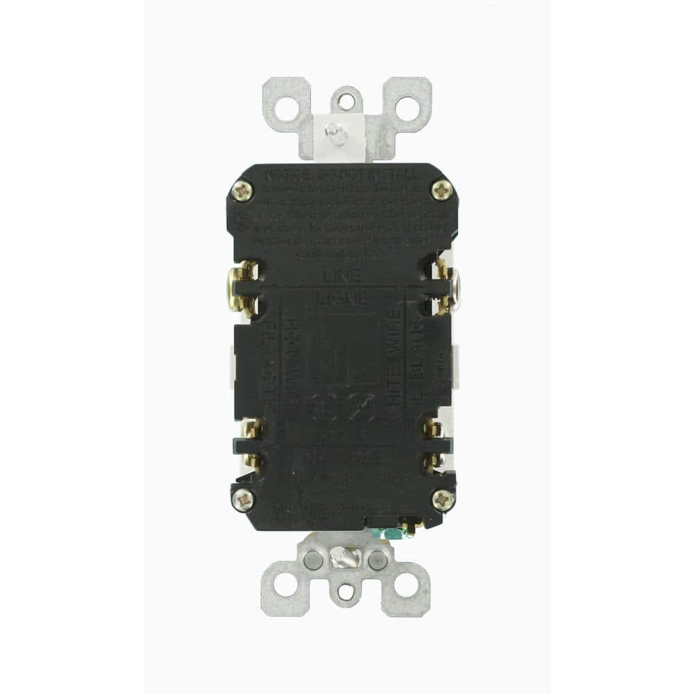 Leviton MODB07L53K42V, 15A 125V White Tamper Resistant GFCI Outlet 4 Piece (Open Box)