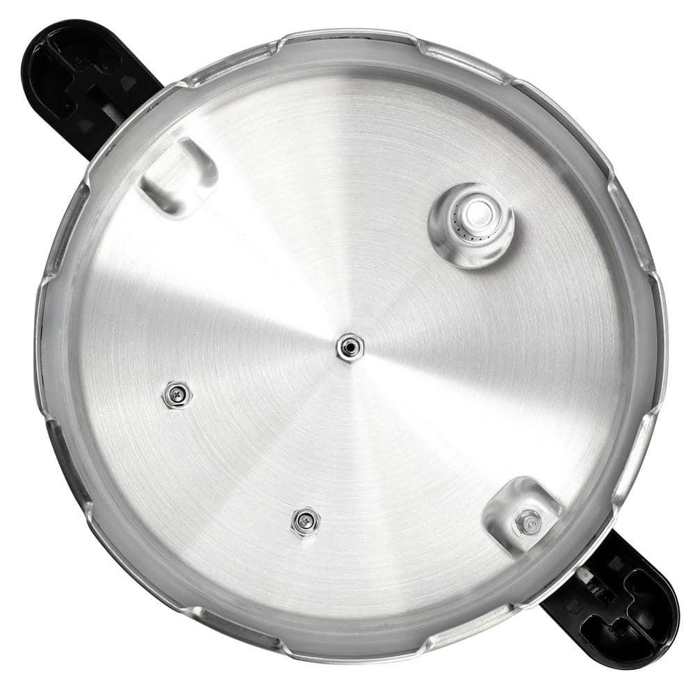 MegaChef 24qt Large Aluminum Stovetop Pressure Cooker/Canner for Induction and Gas Stove-Tops Silver