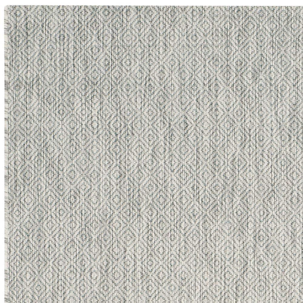 Courtyard CY8520 Power Loomed Indoor and Outdoor Area Rug - Grey/Grey - 6'7"x6'7" - Safavieh