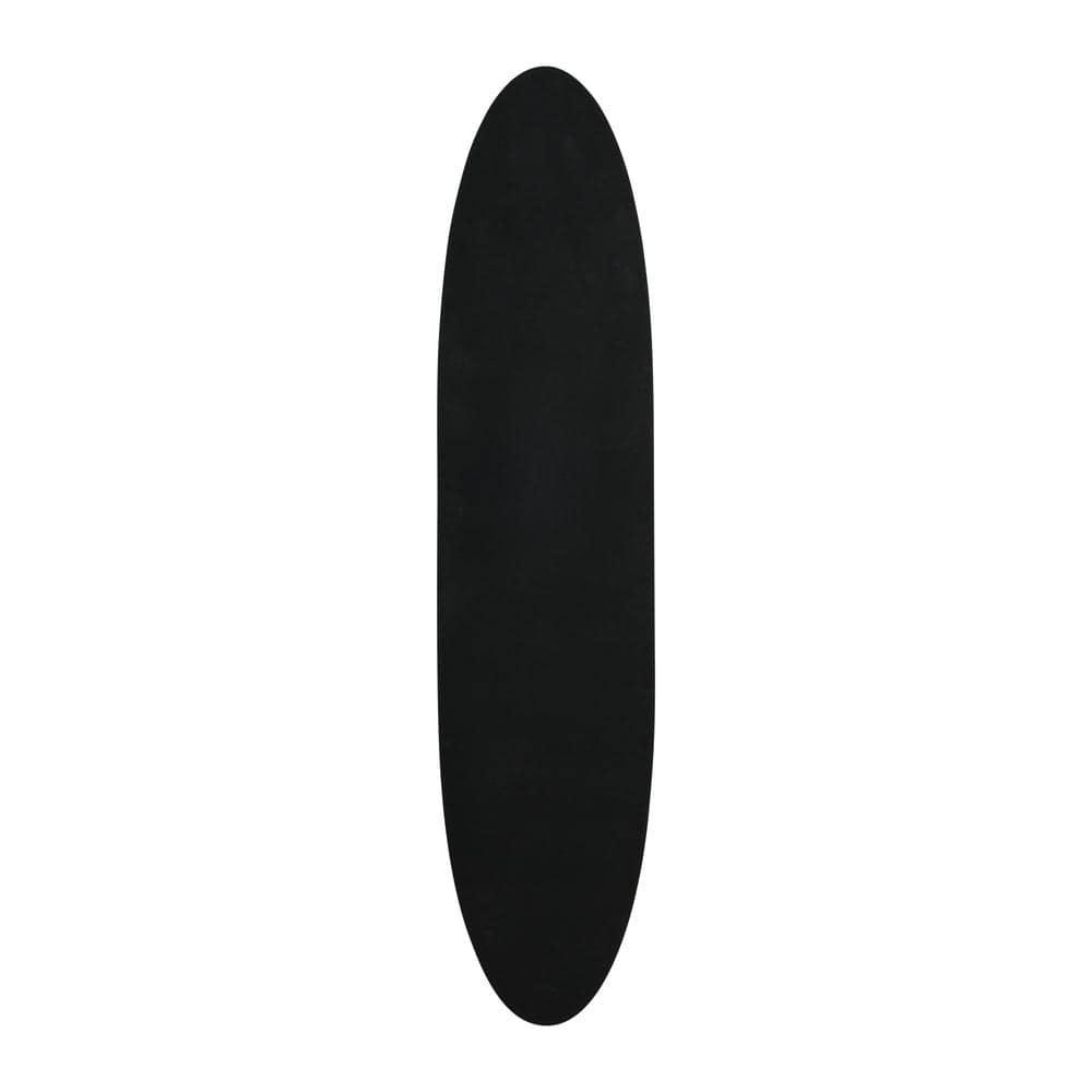 Storied Home Lacquered Wood Surfboard Wall Decor with Waves Hangs Vertical or Horizontal: Matte Finish, Abstract Pattern