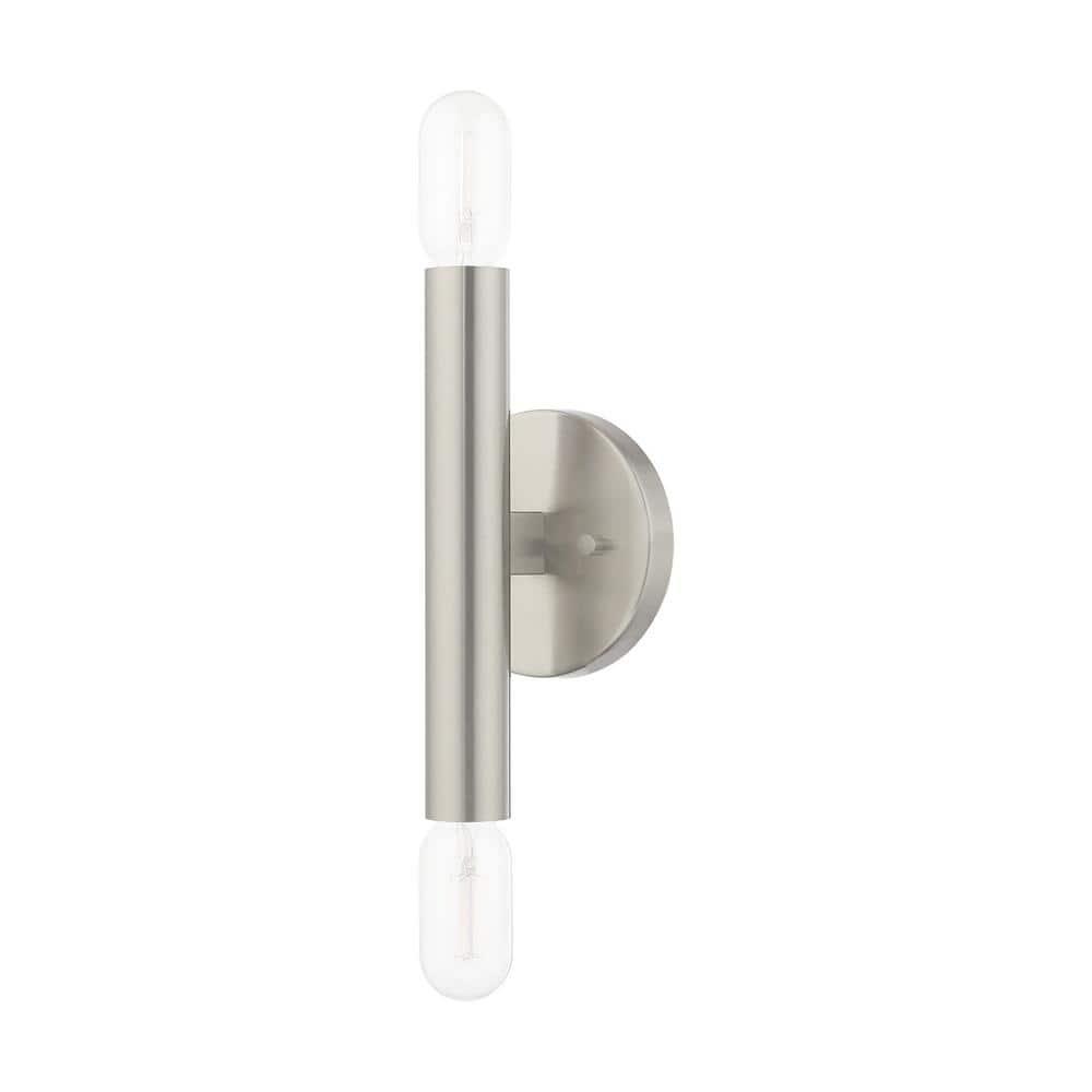 Livex Lighting Copenhagen 2 - Light Wall Light in  Brushed Nickel