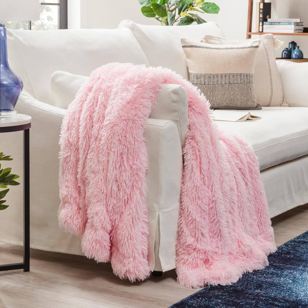 Chanasya Shaggy Shaggy Super Elegent Sherpa Long Fur Throw