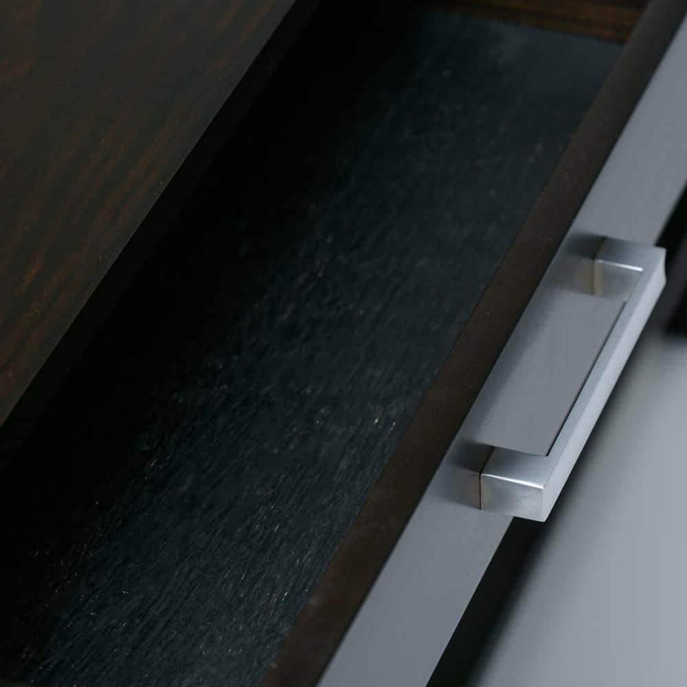 Simpli Home Kitchener 47"W Solid Wood Contemporary Storage Console Table with 2 Drawers and Bottom Storage Shelf