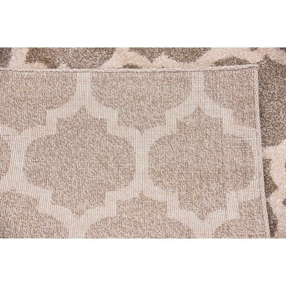 Unique Loom 4' 1 x 6' 1 Trellis Philadelphia Light Brown Area Rug