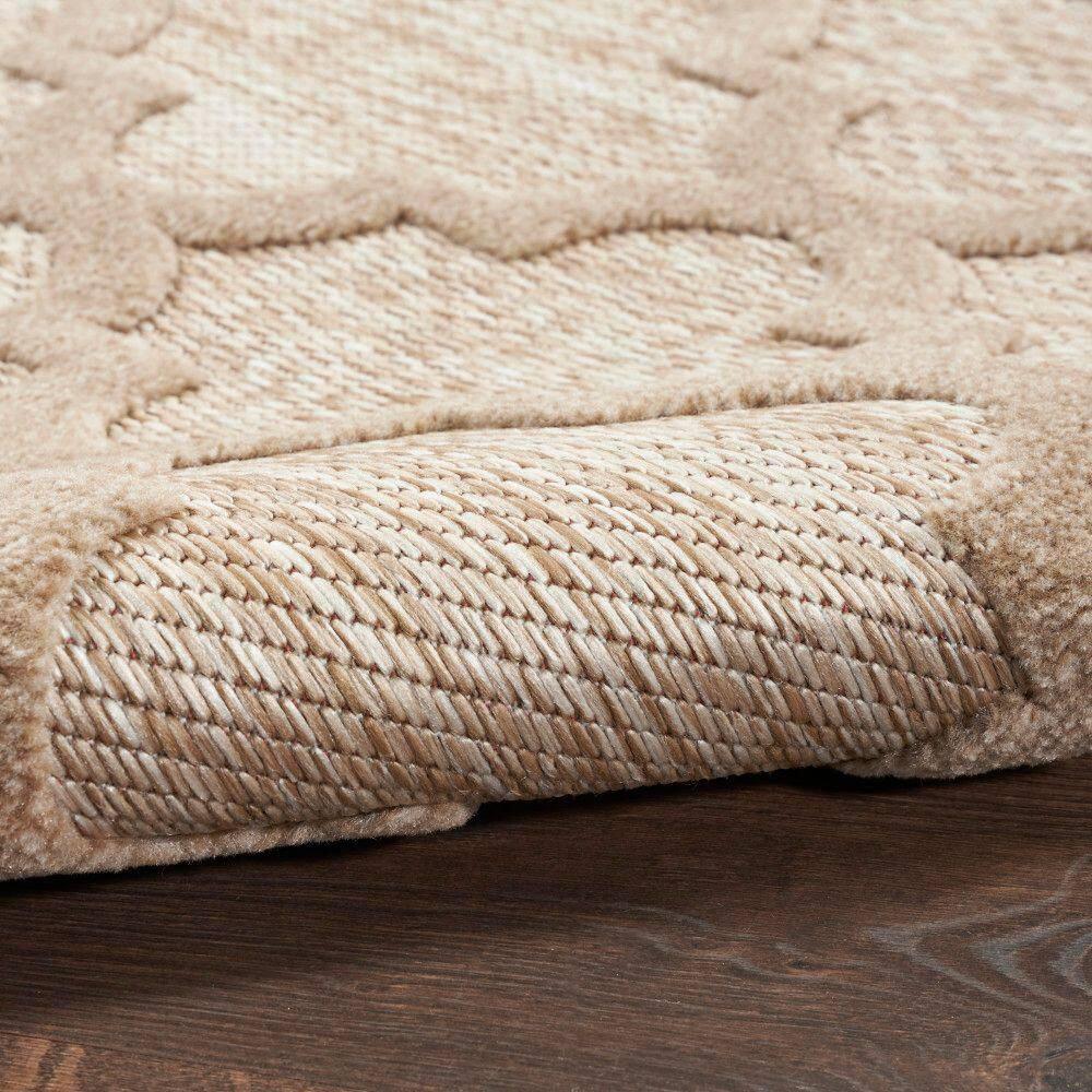 Nourison Trellis Outdoor Runner Rug Natural Beige 2' x 6'
