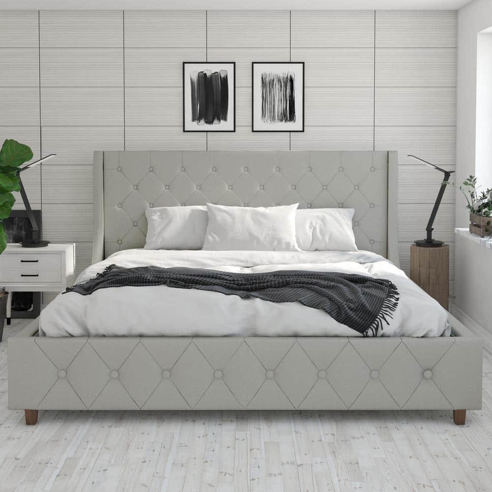 CosmoLiving by Cosmopolitan Mercer Tufted Upholstered Platform Bed