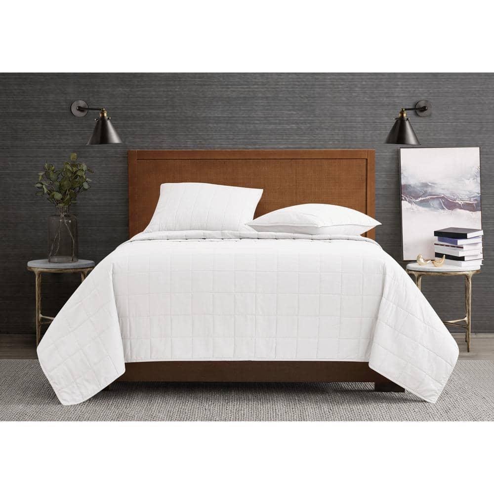 London Fog London Fog Garment Wash Solid Quilt Set