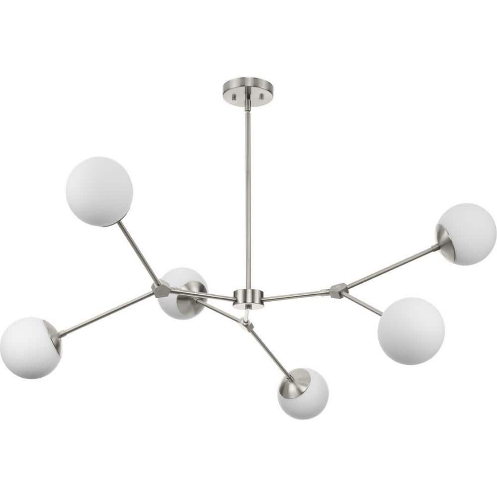 Hilrich 6 - Light Dimmable Sputnik Modern Linear Chandelier