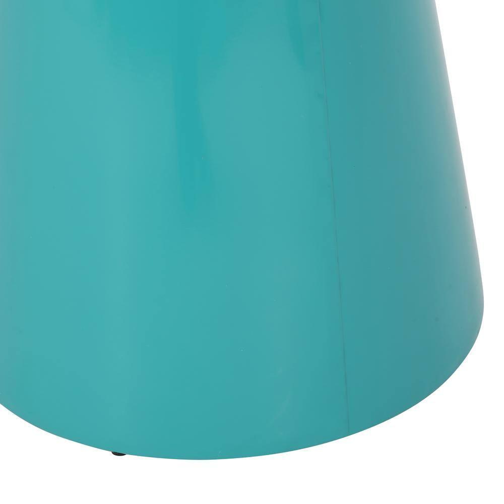 Aston Metal Outdoor Side Table, Teal