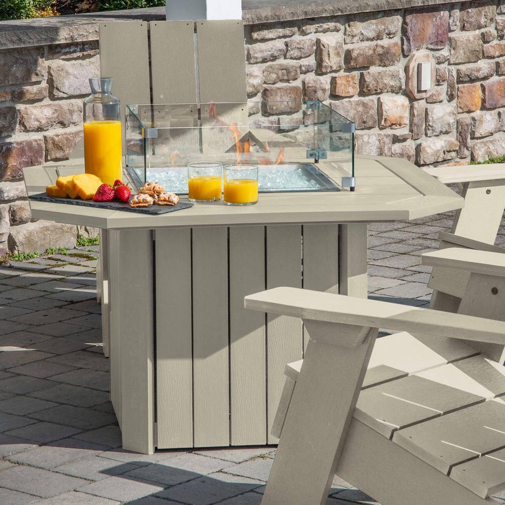 Highwood USA Plastic Adirondack Chair with Table
