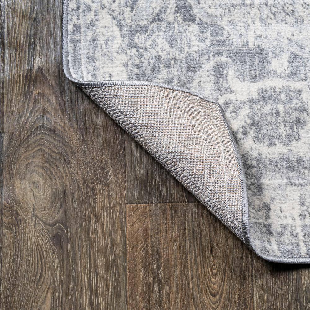 5' X 8' Modern Persian Vintage Medallion Area Rug, Gray/Ivory - JONATHAN Y