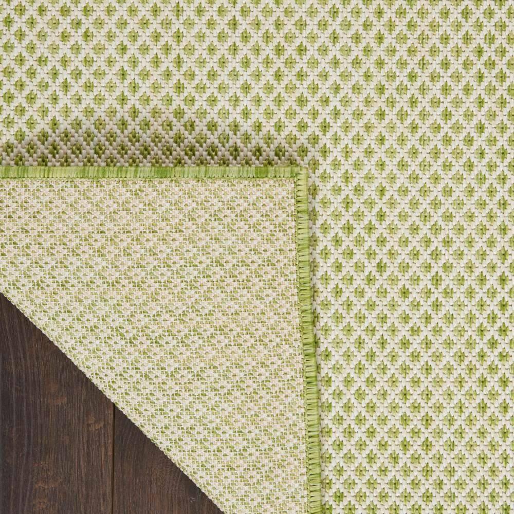 Nourison Courtyard COU01 Indoor/outdoor Area Rug - Ivory Green 5' x 7'