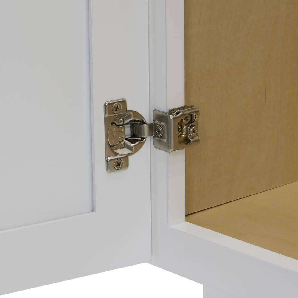 36" W Birch Plywood Freestanding Single Base 2 Drawers Storage Cabinet with Soft Close Door