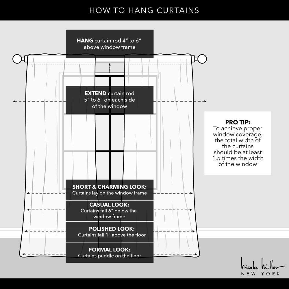 Nicole Miller Nicole Miller Belfry Sheer Rod Pocket Top Curtain Panel (Set of 2)