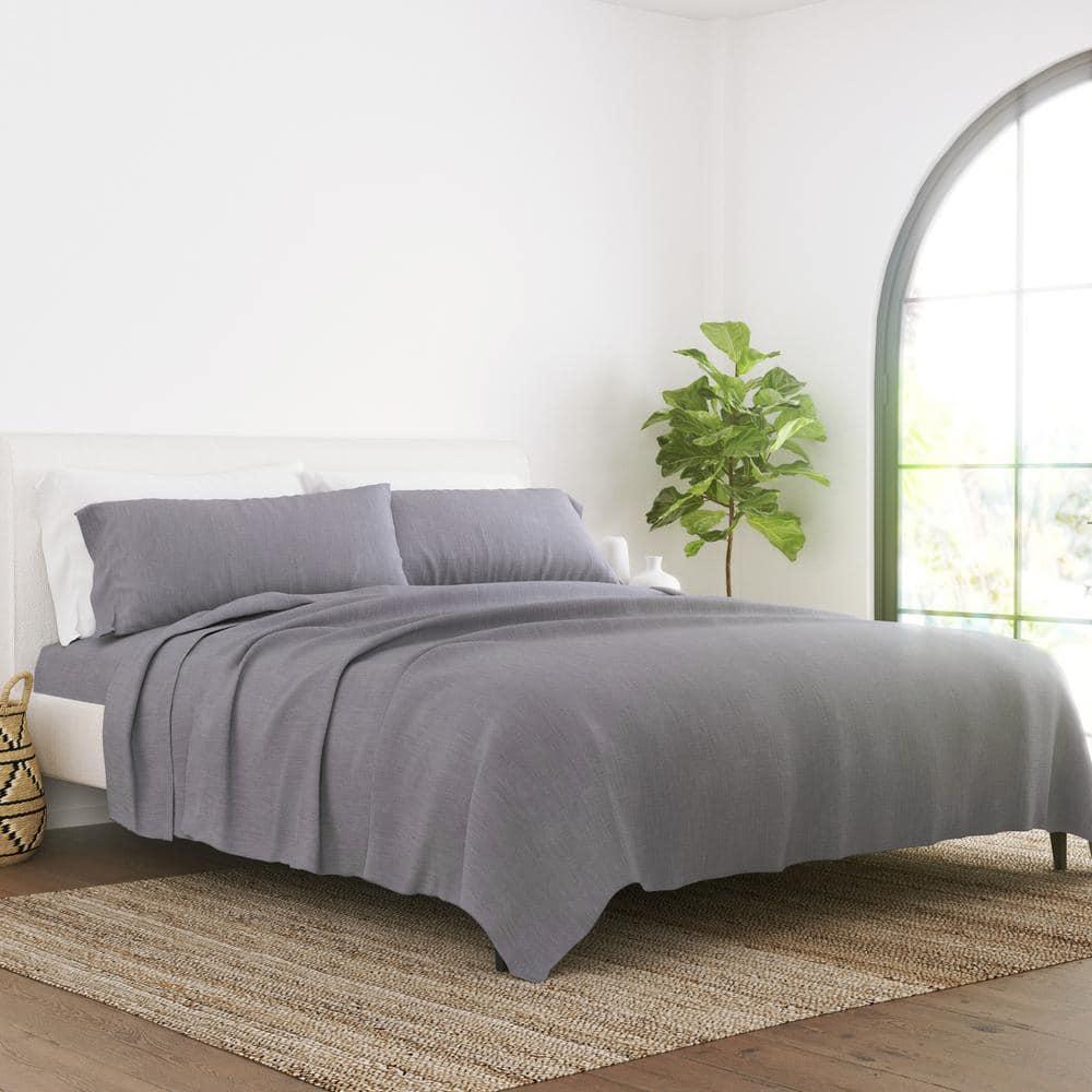 Linen Bamboo-Blend Breathable Luxury Bed Sheet Set