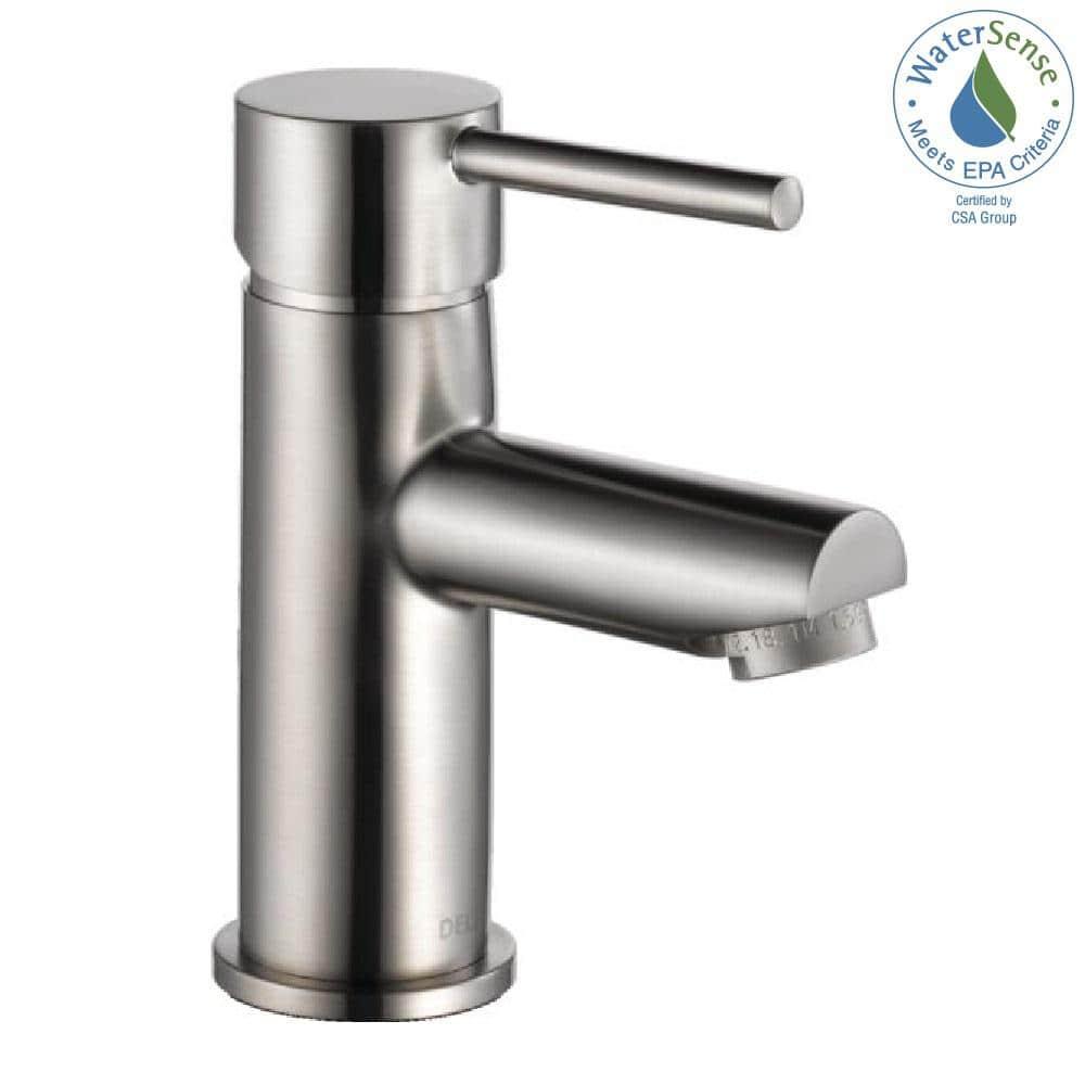 Trinsic Single Hole Bathroom Faucet with Drain Assembly, Single Handle Bathroom Sink Faucet