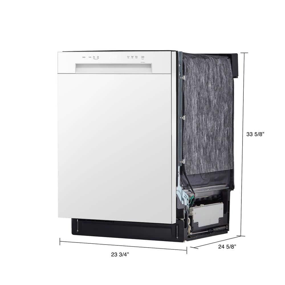 Front Control Dishwasher with LoDecibel Operation and Dynamic Dry