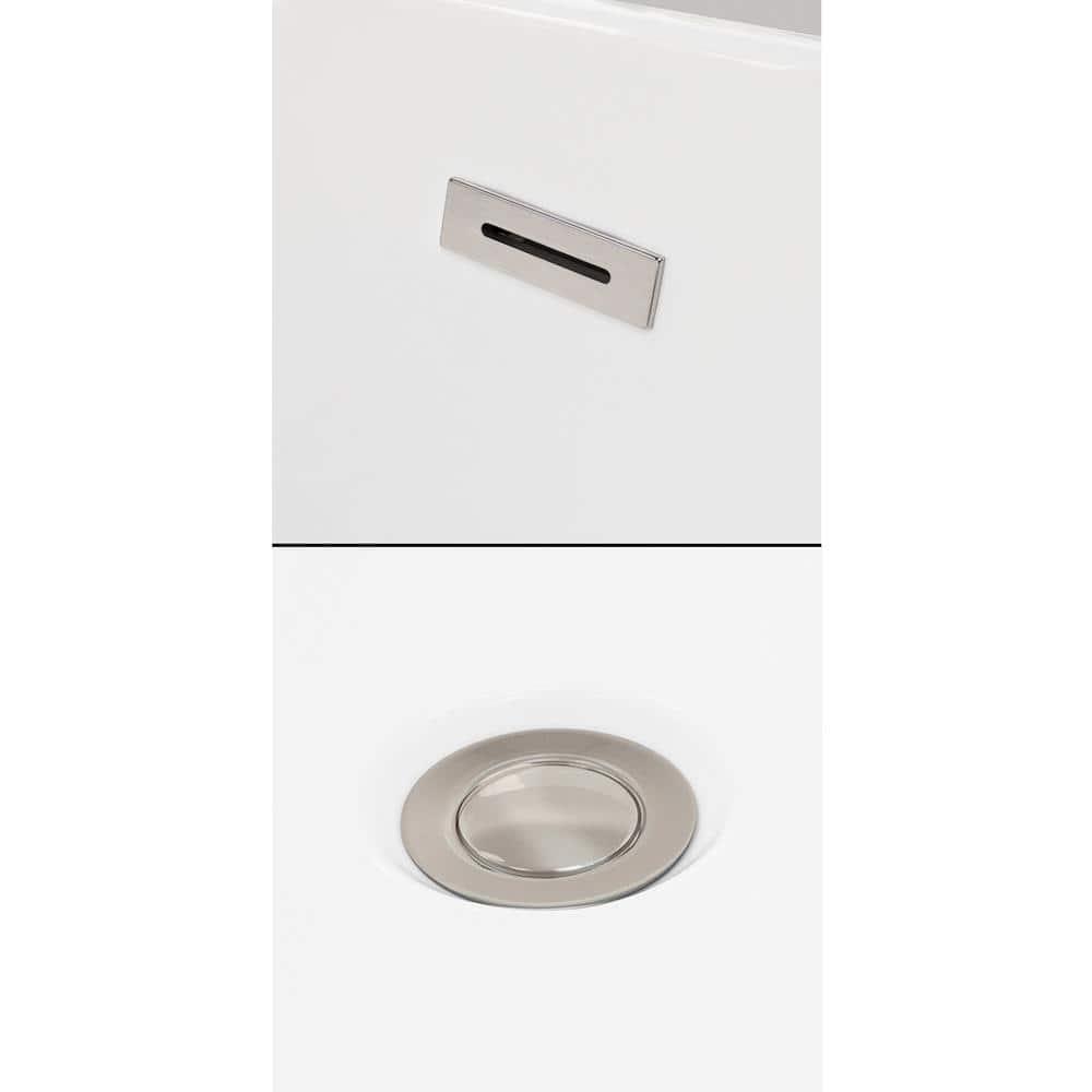 Grayley 60'' x 30'' Alcove Soaking Acrylic Bathtub