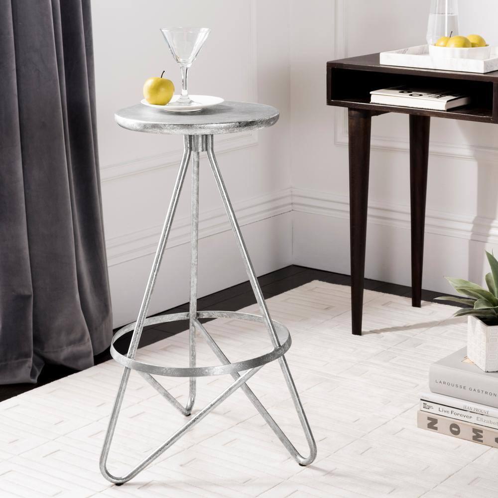 Galexia Bar Stool - BST3200 - Silver/Leaf - Safavieh