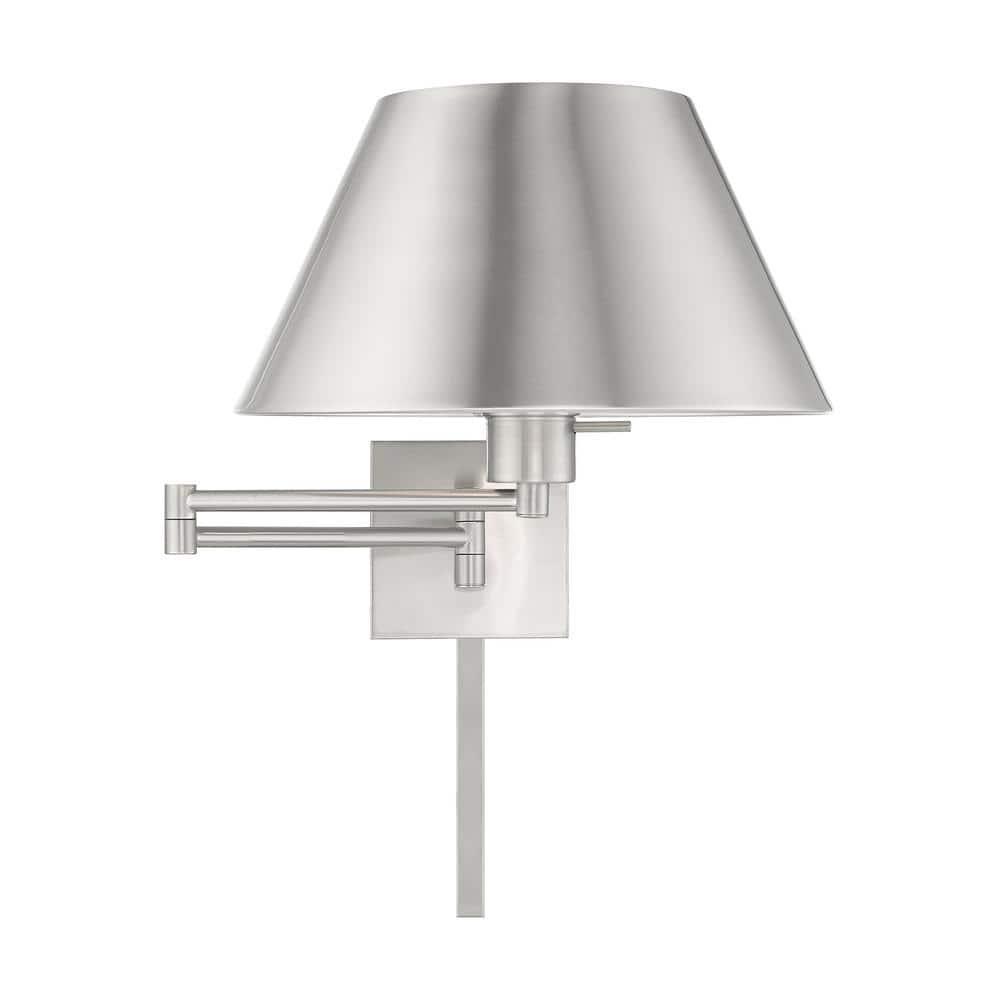 Livex Lighting 1 - Light Wall Light in  Brushed Nickel