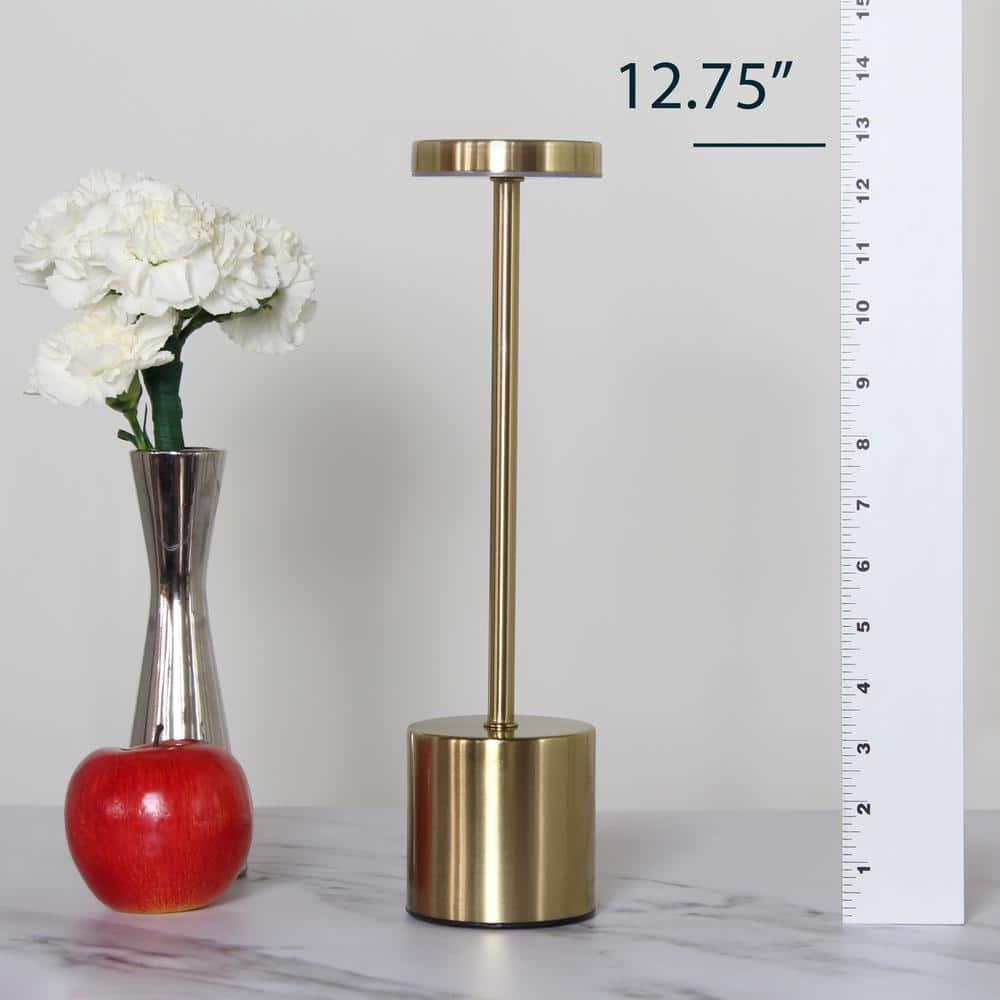 Wrought Studio™ Simple Designs 12.75" Skelly Disc Dimming & Rechargeable Cordless 4-Way Touch Sensor Stick Desk Lamp