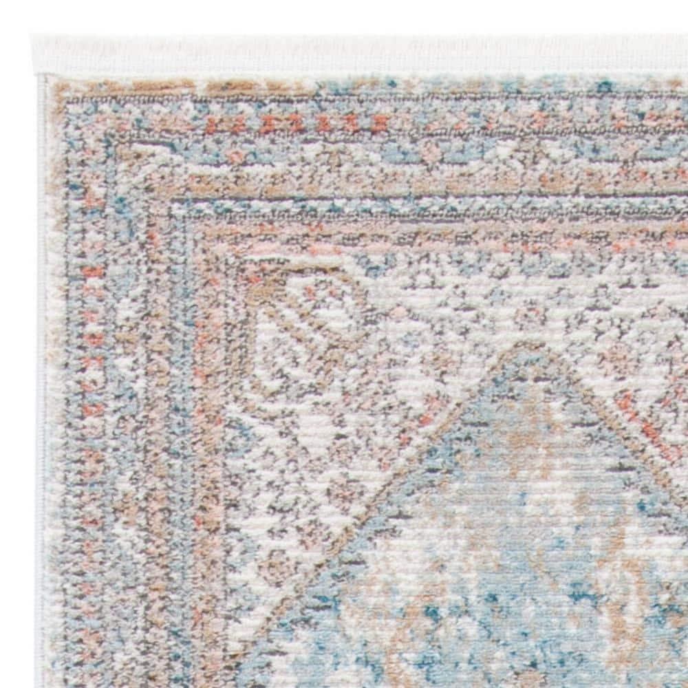 Shivan SHV725 Power Loomed Indoor Runner Rug - Blue/Grey - 2'2"x8' - Safavieh