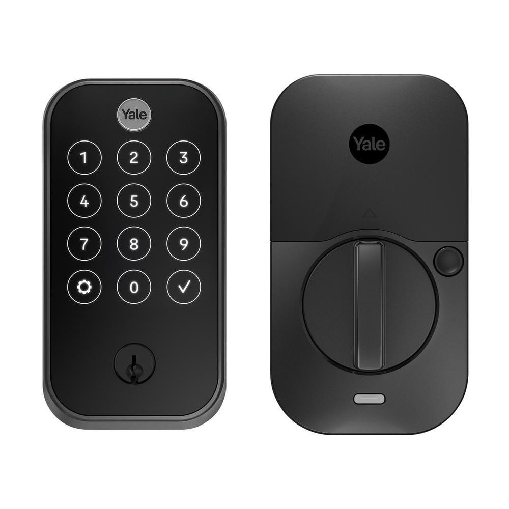Assure Lock 2; Smart Door Lock with WiFi and Touchscreen Keypad; Black Suede