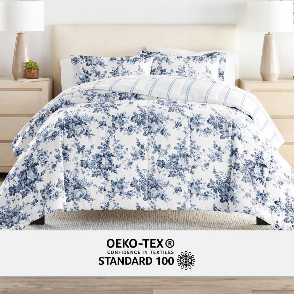 IEnjoy Home 7-Piece Bedding Bundle - Pattern Comforter and Sheet Set