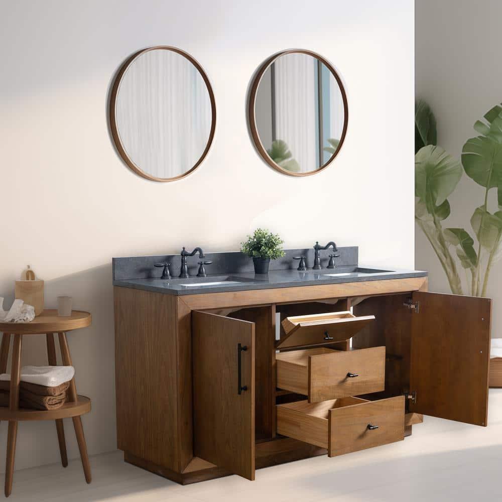 60" Double Bathroom Vanity Set with Top