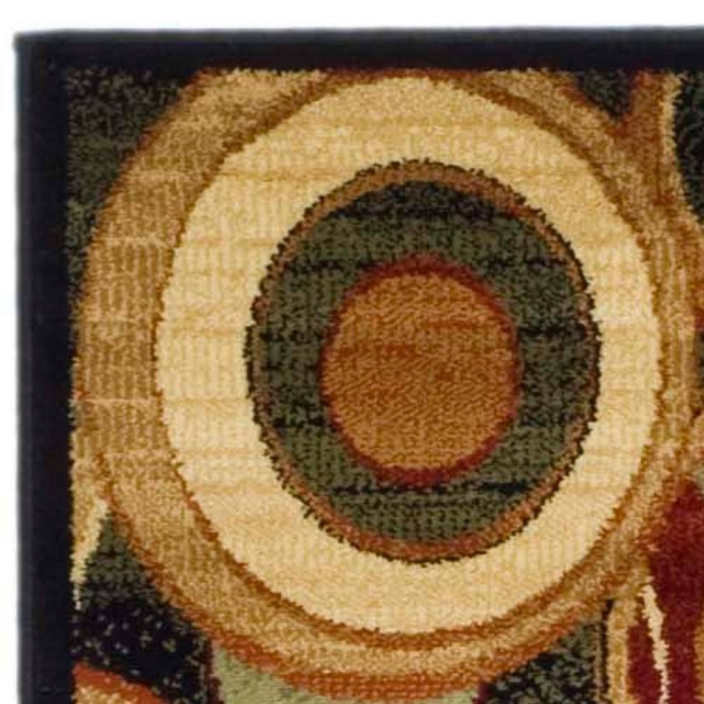 Lyndhurst LNH225 Power Loomed Runner Rug - Black/Multi - 2'3"x8' - Safavieh