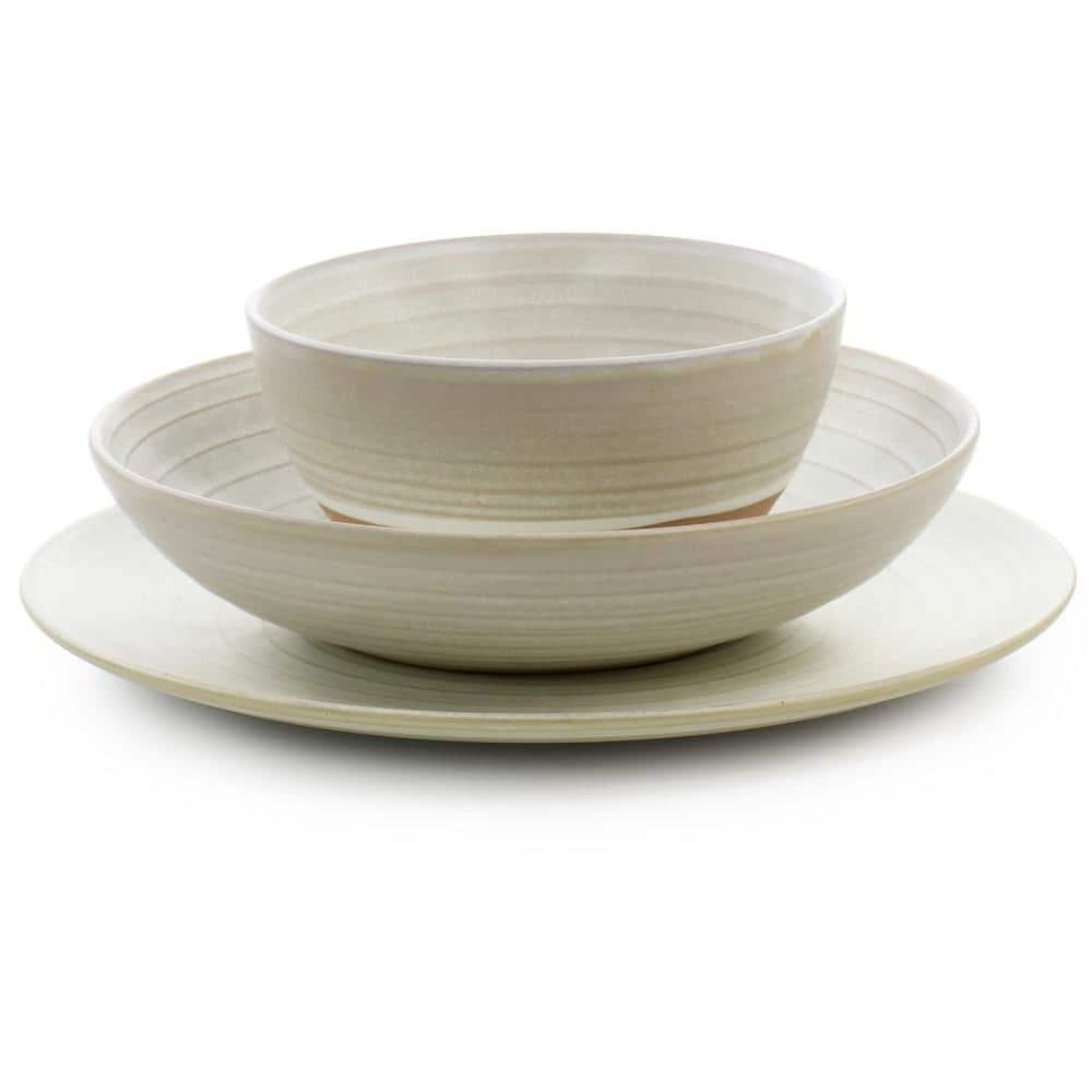 Gibson Elite Gibson Elite 12 Piece Dreamweaver Round Earthenware Dinnerware Set