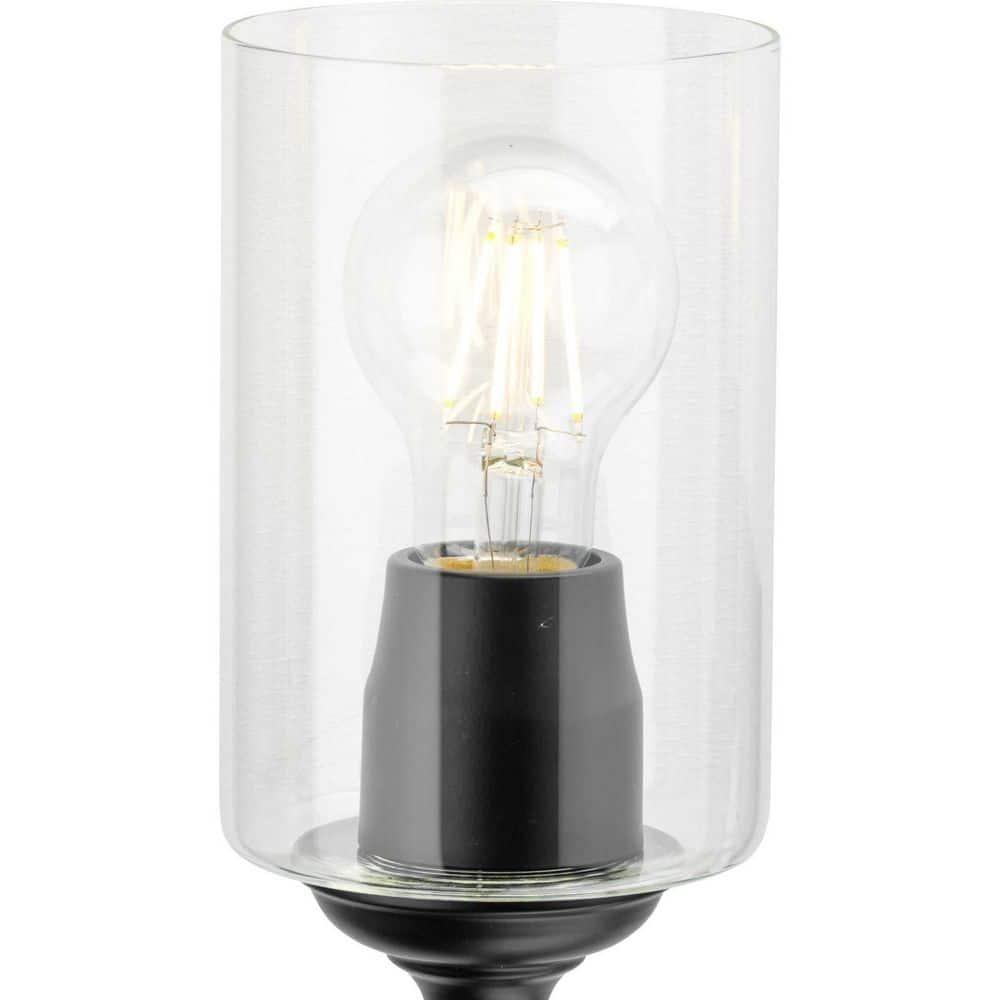 Avec 23.5 in. 3-Light Matte Black Luxe Vanity Light