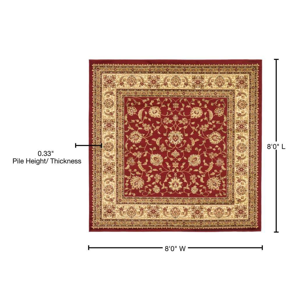 Voyage St. Louis Red 8' 0 x 8' 0 Square Rug