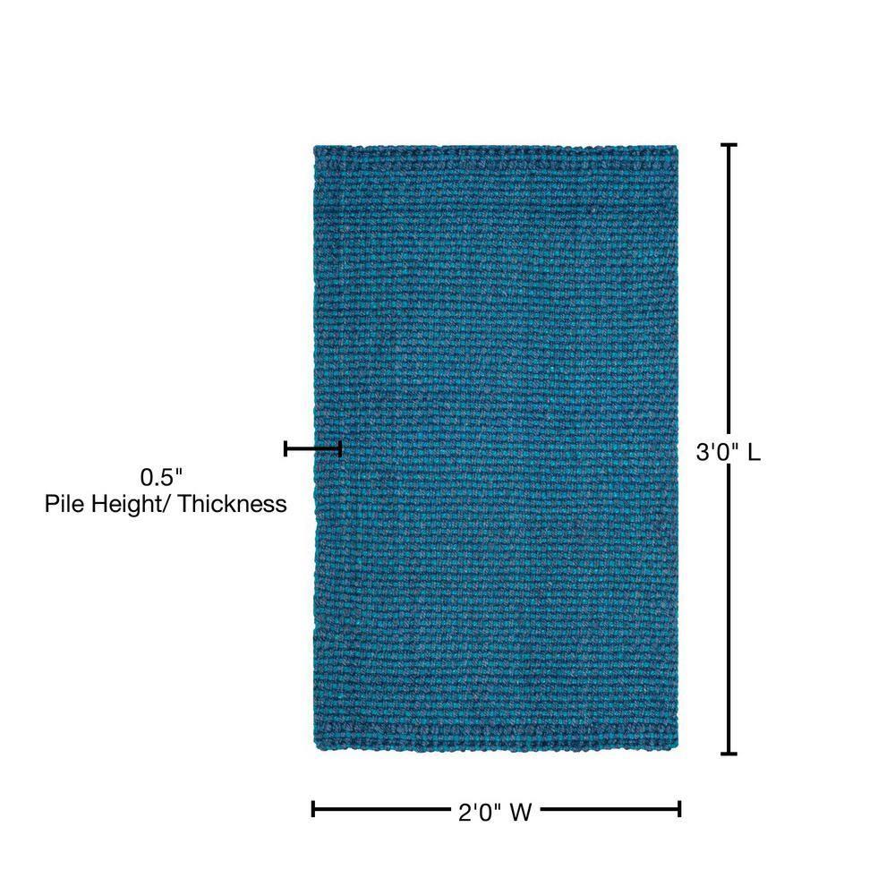 Natural Fiber NF262 Hand Woven Indoor Accent Rug - Blue - 2'x3' - Safavieh.