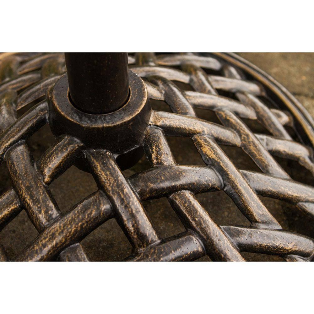 Cambridge Outdoor Iron Umbrella Base, Bronze
