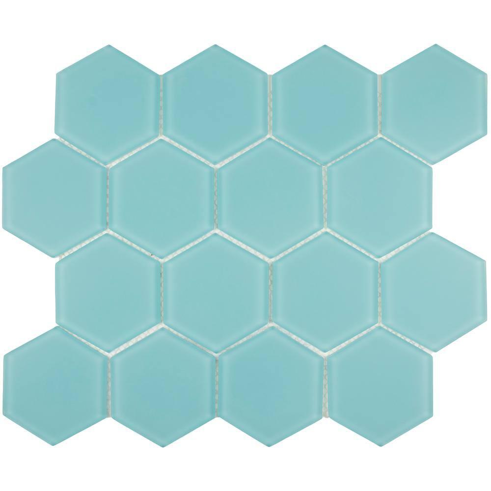 3" Beehive 10.25in.x11.75in. Glass Mosaic Tile