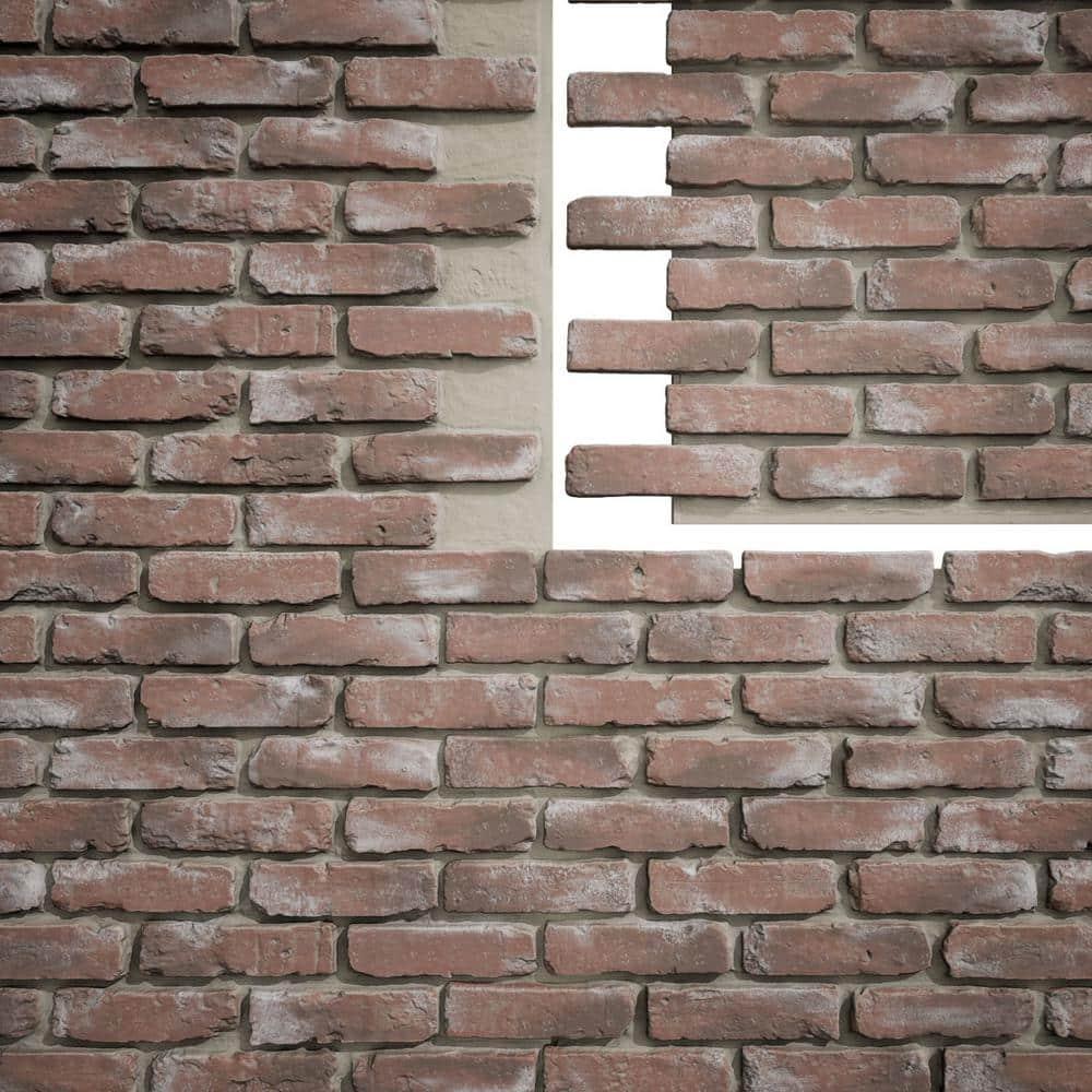 Ekena Millwork EverStone Aged Brick Faux Brick Panel