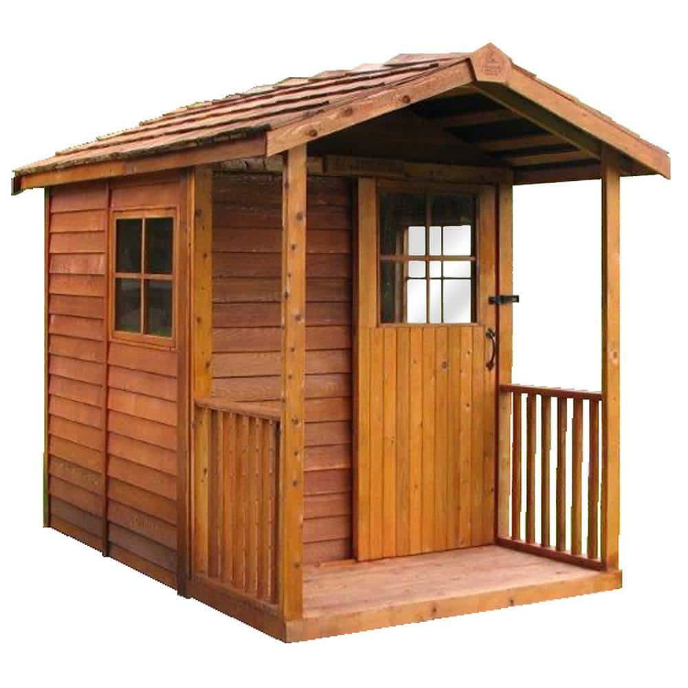 Cedarshed Gardener's Delight 6ft W x 9ft D Western Red Cedar Wood Storage Shed