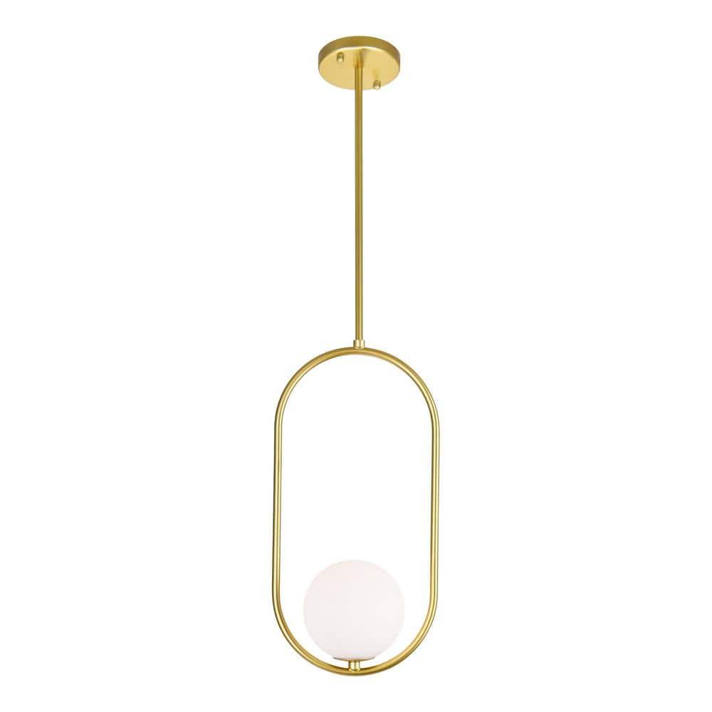 CWI Lighting Celeste 1 Light Contemporary Metal Mini Pendant in Gold