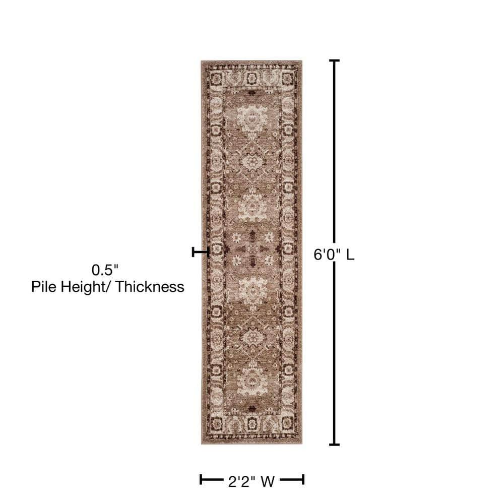 Vintage Hamadan VTH214 Power Loomed Indoor Runner Rug - Taupe - 2'3"x6' - Safavieh.