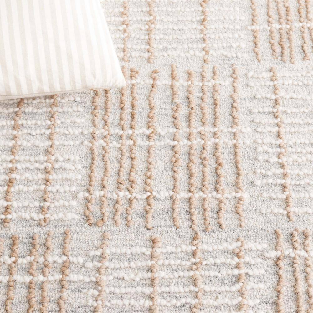SAFAVIEH Abstract Milan Striped Area Rug, Sage/Taupe, 9' x 12'