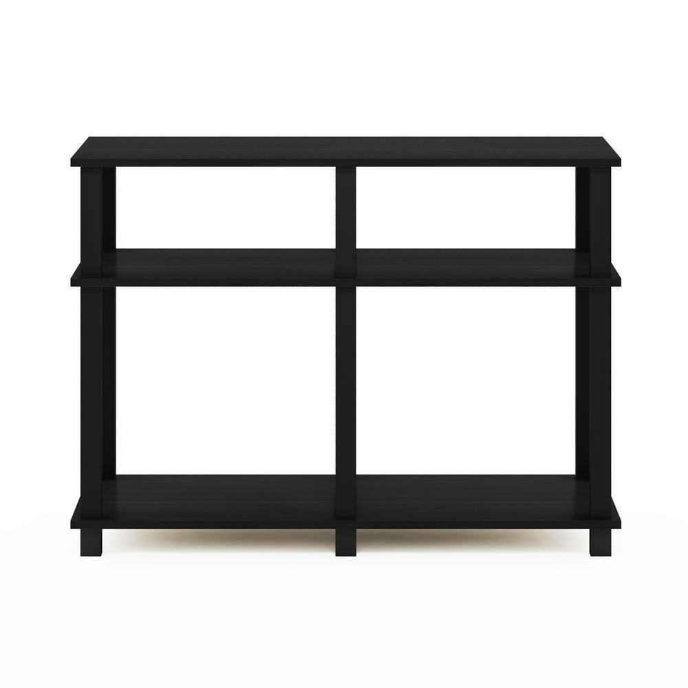 Furinno Romain Turn-N-Tube TV Stand for TV up to 40 Inch, Espresso/Black