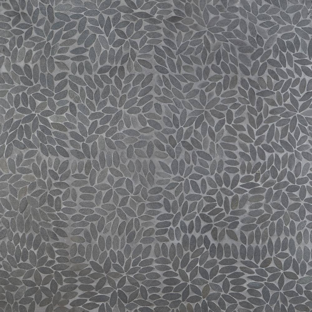 Picturesque Flower 11.81 in. x 11.81 in. Natural Stone Floor and Wall Mosaic Tile (0.97 Sq. Ft. / Each)
