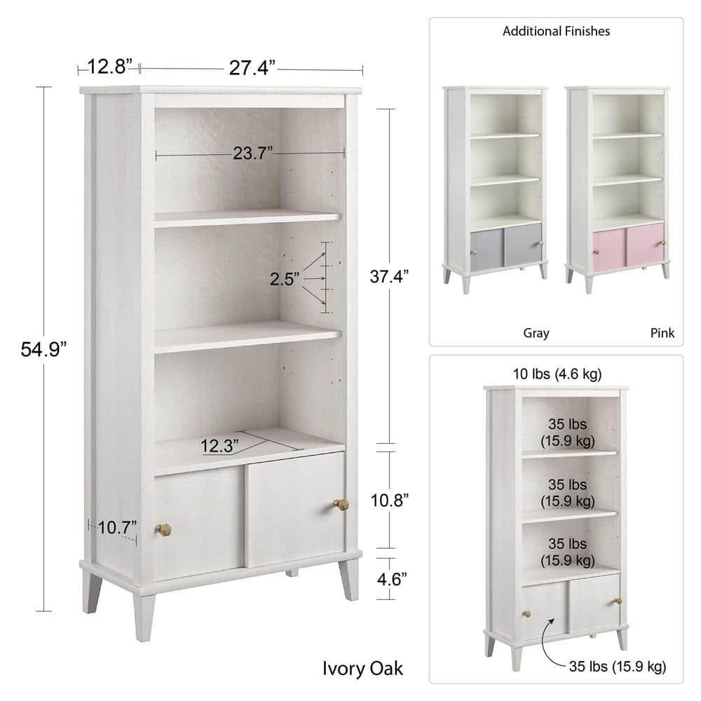 Little Seeds Monarch Hill Poppy Kids' Ivory Bookcase